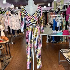 Multicolor Striped Women's Jumpsuit